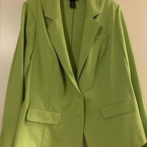 Lane Bryant Lime Green Blazer Size 26